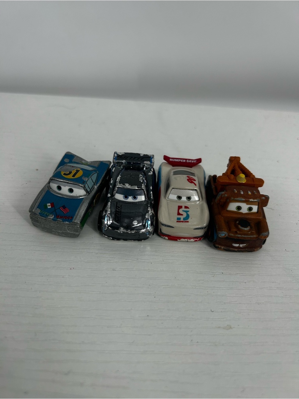 Mattel Disney Pixar Cars Mini Racers Die-Cast Set Lot of 4 Cars Mator and More